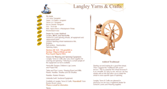 Desktop Screenshot of langleyyarns.com